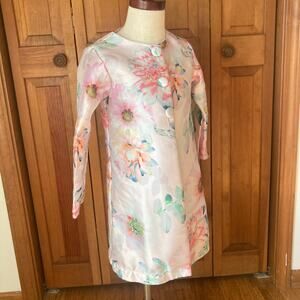 Sweet Heart Rose Floral Overcoat, Size 5